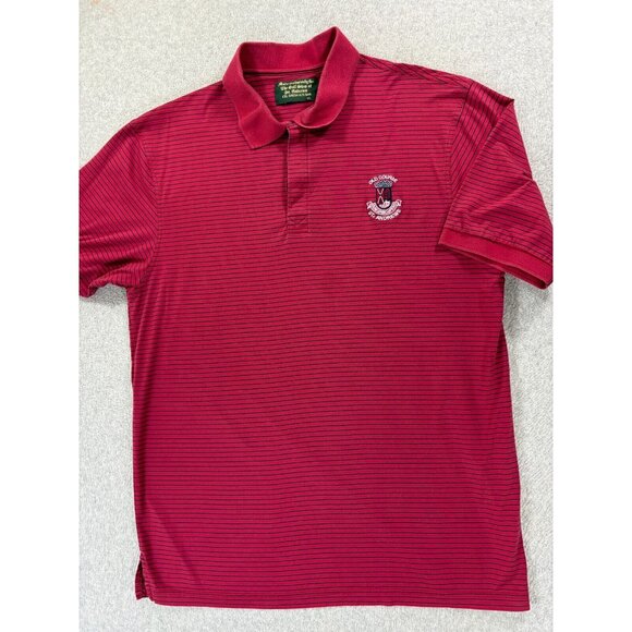 St Andrews THE OLD COURSE Authentic S/S Golf Polo Shirt (Men's XL) Red - Picture 1 of 10